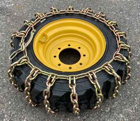 how to get chains to fit on skid steer|10x16.5 skid steer tire chains.